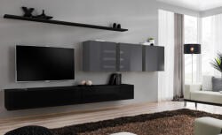 Wipmeble SWITCH 26 szekrénysor VII fekete-szürke - smartbutor