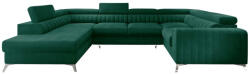 ELTAP Louis ülőgarnitúra, bal, sötétzöld - smartbutor