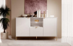 WIPMEB Diamond Di02 Komód 3d Fehér/fehér+led - smartbutor