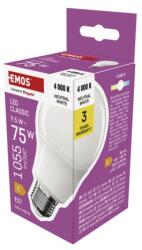 EMOS Bec LED Classic A60 / E27 / 9, 5 W (75 W) / 1055 lm / Alb neutru - tonerdepot - 13,03 RON