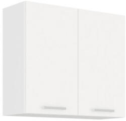 TEMPO KONDELA Felsőszekrény, fehér, SPLIT 80 G-72 2F - smartbutor