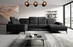 ELTAP Neviro ülőgarnitúra, bal, fekete - smartbutor - 692 370 Ft