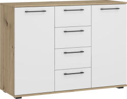 Halmar FLEX - KM-2 komód - kézműves tölgy / fehér - smartbutor