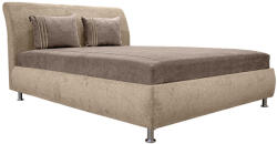 Miló Bútor Agaton klasszikus franciaágy, barna-világosbarna (180 cm) - smartbutor