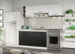 Mobiro Ferrara konyha Luna fehérrel - 05 - 200 cm