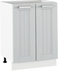 TEMPO KONDELA Alsó szekrény, világosszürke/fehér, JULIA TYP 56 - smartbutor