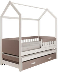 ADRK Jaspis házikó ágy matraccal, Fehér, Trüffel - smartbutor - 255 633 Ft