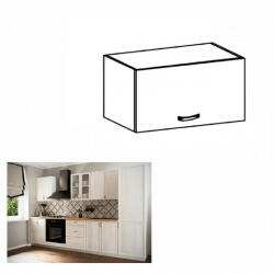 TEMPO KONDELA Felsőszekrény G50K, fehér/sosna Andersen, SICILIA - smartbutor