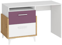 WIPMEB HEY HEY 04 íróasztal (fehér-ibolya-artisan) - smartbutor