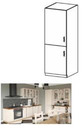 TEMPO KONDELA Magasszekrény, fehér/sosna északi, bal, ROYAL D60R - smartbutor