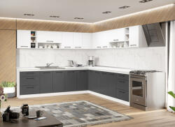 Mobiro Lorand szürke-fehér konyhabútor - 34 - 281, 6/281, 6 cm - smartbutor