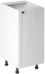 TEMPO KONDELA alsószekrény D40, jobbos, fehér/sosna andersen, PROVANCE - smartbutor