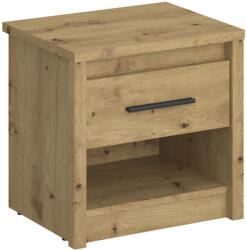 TEMPO KONDELA Éjjeliszekrény 1S, artisan tölgy, AIRON - smartbutor