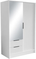 ADRK NOREL 100 tükrös tolószekrény, Fehér, Fehér