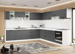 Mobiro Maia szürke konyhabútor - 33 - 301, 6/301, 6 cm - smartbutor