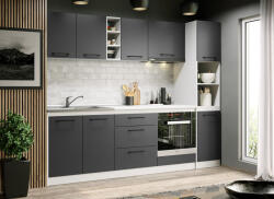 Mobiro Maia szürke konyhabútor - 15 - 243, 2 cm