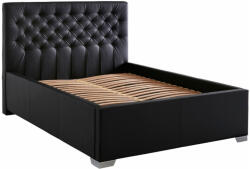 Fortrade Ágy sandra (fekete, 140x200, 144x212x120) - smartbutor