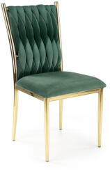 Halmar K436 étkezőszék sötétzöld/arany - smartbutor