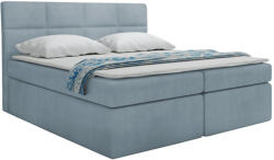Miló Bútor TYP57 boxspring ágy, világoskék - smartbutor - 424 400 Ft
