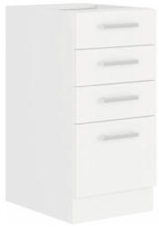 TEMPO KONDELA Alsószekrény, fehér, SPLIT 40 D 4S BB - smartbutor