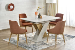 Halmar XARELTO bővíthető étkezőasztal, téglalap alakú, szín: kasmír/cremona tölgy - smartbutor