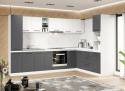 Mobiro Lorand szürke-fehér konyhabútor - 38 - 310/200 cm