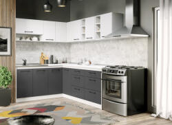 Mobiro Lorand szürke-fehér konyhabútor - 24 - 181, 6/221, 6 cm