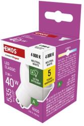 EMOS Bec LED Classic MR16 CLASA A / GU10 / 3 W (40 W) / 535 lm / Alb neutru