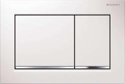 Geberit Omega20 - Süllyesztett vezérlőgomb, fehér/fényes króm 115.080. KJ. 1 (115.080.KJ.1)