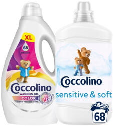 Coccolino havi mosás csomag Sensitive Pure öblítővel