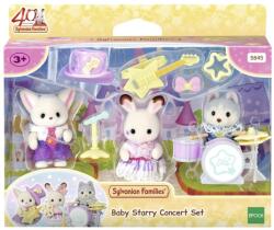 EPOCH Sylvanian Families, 40th Anniversary, Baby Starry Concert, figurine cu accesorii, 5845 Figurina