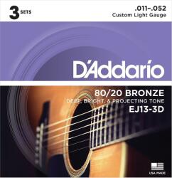 D'Addario EJ13-3D Akusztikus gitárhúrok (EJ13-3D)