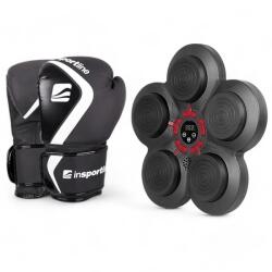inSPORTline Falra szerelhető elektromos boxgép inSPORTline Smartpunch + boxkesztyű Shormag fekete 8oz (22043+26787-8)