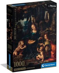 Clementoni Museum Collection: Leonardo da Vinci - A sziklák szűze 1000 db-os puzzle poszterrel - Clementoni (39976) - innotechshop