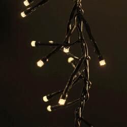 DekorTrend Meteor Fényfüggöny, Meleg Fehér, Fekete Kábel, 200 x 100 cm, 480 LED