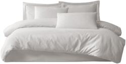 Atisat Ágyneműhuzat garnitúra, 100% pamutszatén, egyszemélyes, 3 részes, Modest fehér