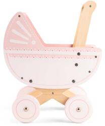 New Classic Toys Fa babakocsi párnával és paplannal - rózsaszín (CLAS_10761)