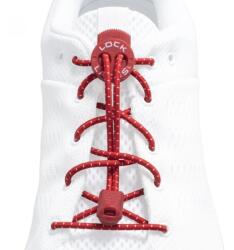 LOCK LACES cipőfűző, piros