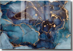 Wallity Картина върху стъкло 100x70 cm Dark Marble - Wallity (698GLS1397)