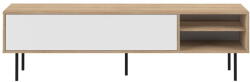 TEMAHOME Масичка за телевизор с дъбов декор в бял и естествен цвят 165x40 cm Ampère - TemaHome (83270.850080)