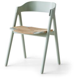 Hammel Furniture Светлозелен трапезен стол от букова дървесина с ратанова седалка Findahl от Hammel Mette - Hammel Furniture (112178101000)