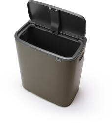 Brabantia Сиво стоманено кошче за боклук, отваряне с докосване 60 l Bo Touch Bin - Brabantia (223068)