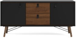 Tvilum Черен скрин от декор от орех 150x72x40 cm Ry - Tvilum (86006Pgmdj)