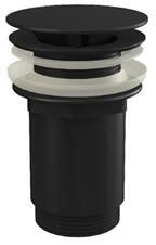 RAVAK fix leeresztő kézmosó túlfolyó nélkül mosdóhoz, fekete (RAV-X01762)