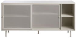 Unique Furniture Сив метален скрин с плъзгащи се врати 160x75x47 cm Veep - Unique Furniture (50220002)