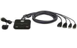 ATEN CS22HF KVM kapcsoló Fekete (CS22HF) (CS22HF)