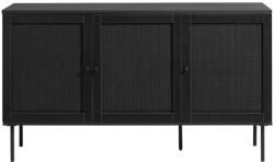 Unique Furniture Черен нисък скрин от дъб 140x80 cm Pensacola - Unique Furniture (43211013)