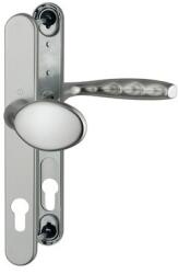 Hoppe Maner usa termopan, Hoppe New York, exterior, 92 x 30 mm, buton fix, material aluminiu culoare titan F9