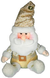 MagicHome karácsonyi dekoráció, Mikulás szobor, poliészter-fém-műanyag, 30 cm (TC8090295)