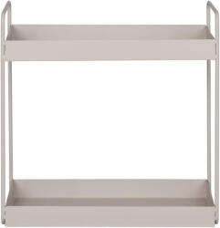House Nordic Rabo álló dupla polc, acél, homok, 2 polcos 30x15x31 cm (4201050) - geminiduo
